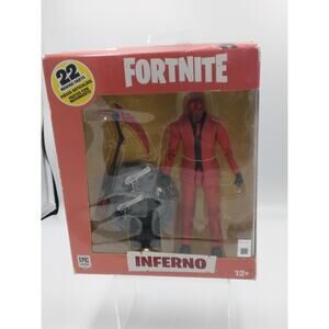 Inferno Fortnight Mcfarlane action figure on card